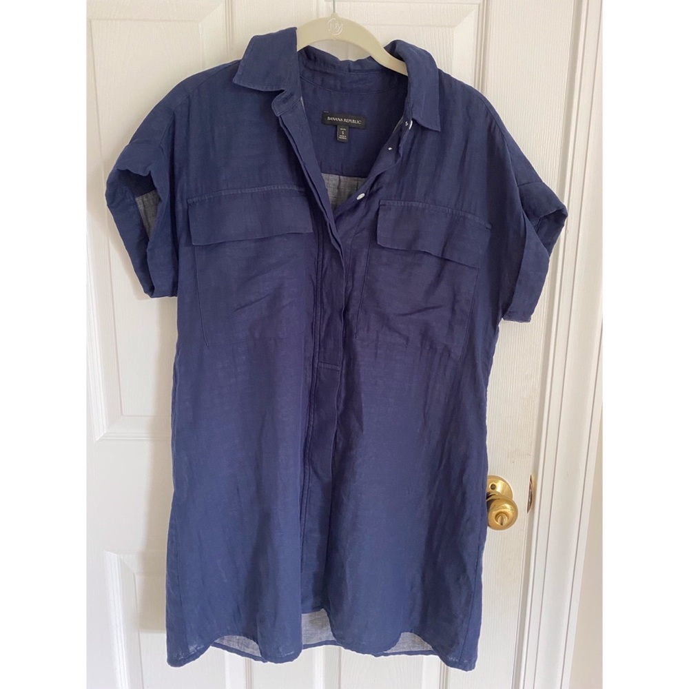 Mini shirt dress